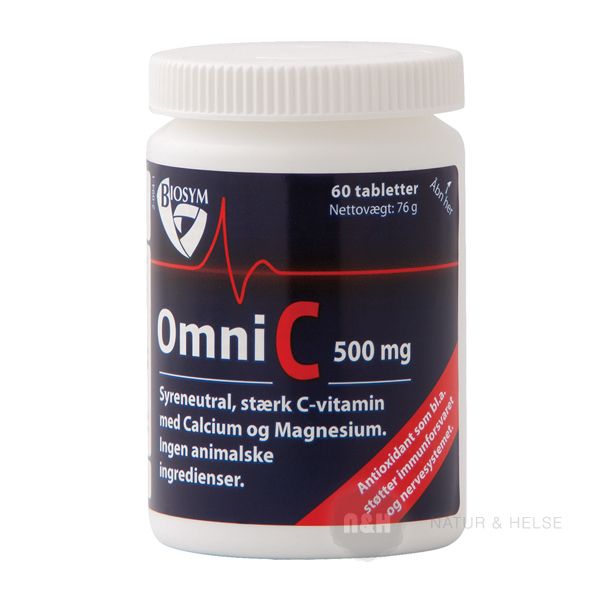 OmniC 500 mg C vitamin 60 stk.